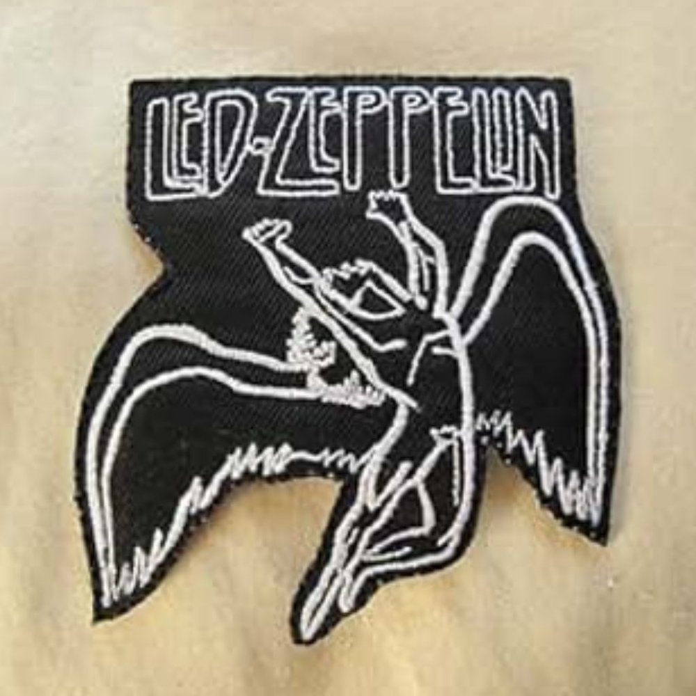 1 X Led Zeppelin Songs Music Symbols Iron on Patch Applique Badge Adhesive